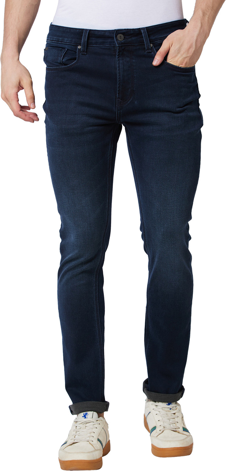 Image of Spykar Regular Men Blue Jeans