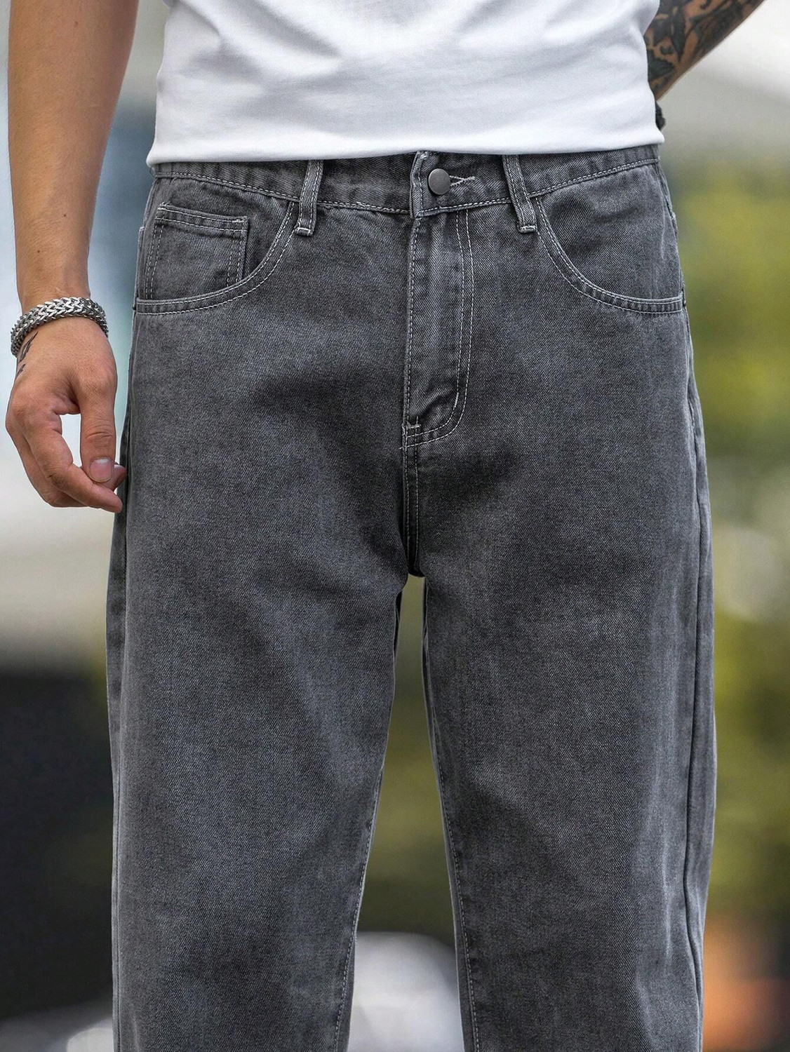 Image of KOTTY Regular Men Grey Jeans