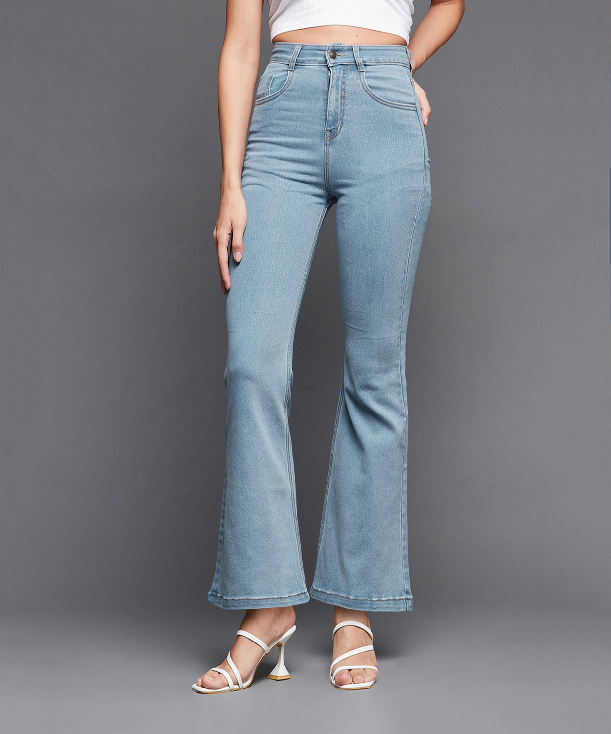 Image of Miss Chase Boot-Leg Women Blue Jeans