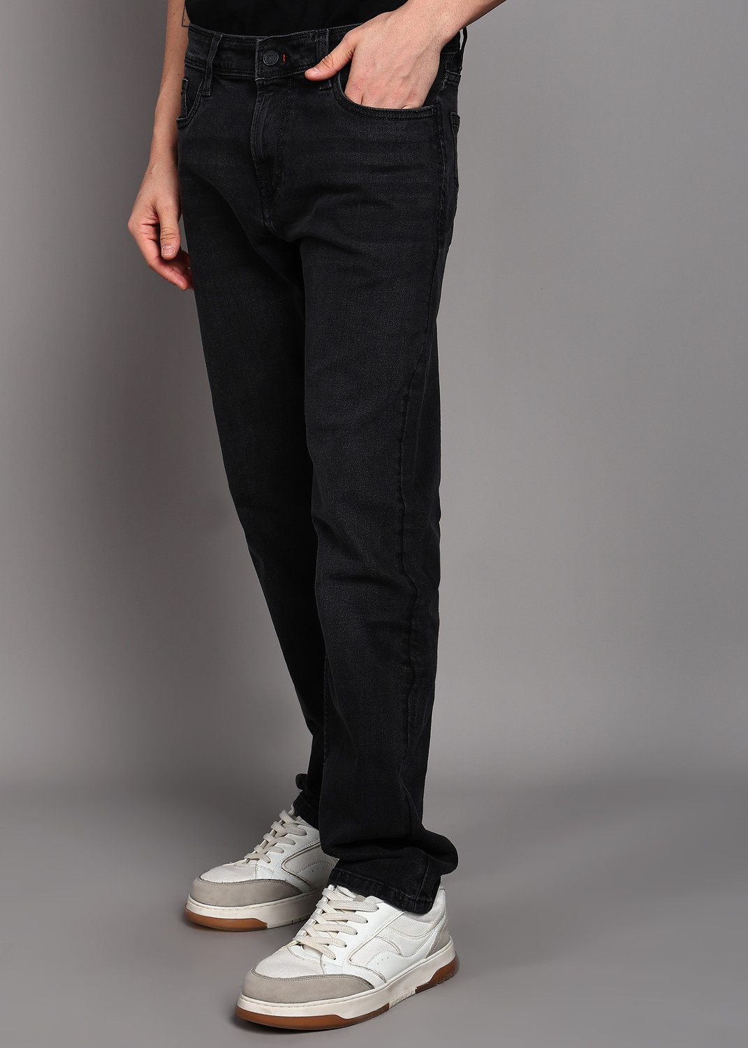 Image of KILLER Straight Fit Men Black Jeans