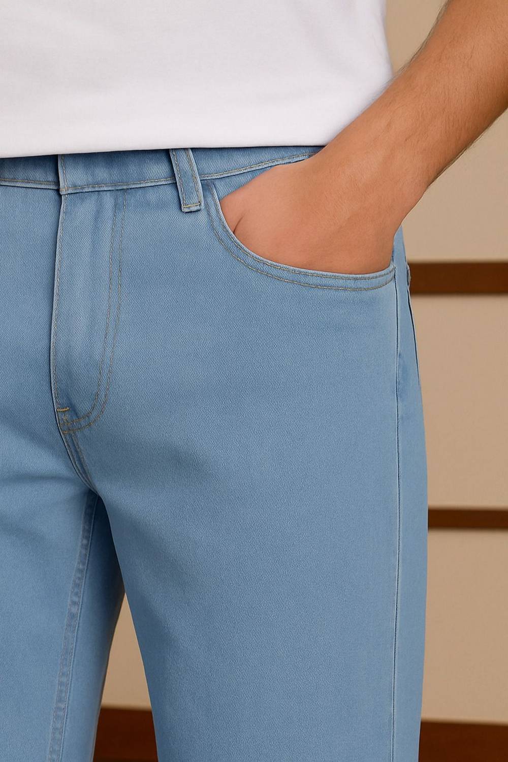 Clyver Straight Fit Men Blue Jeans - Image 4