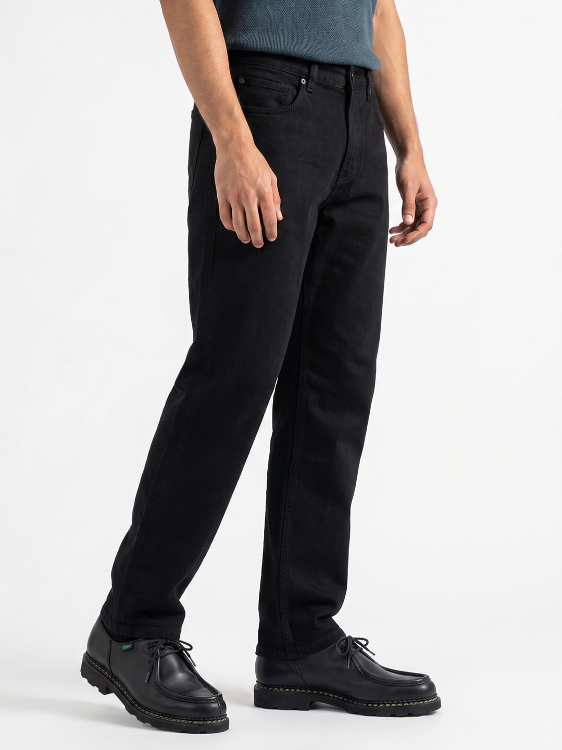 Image of Spykar Slim Men Black Jeans