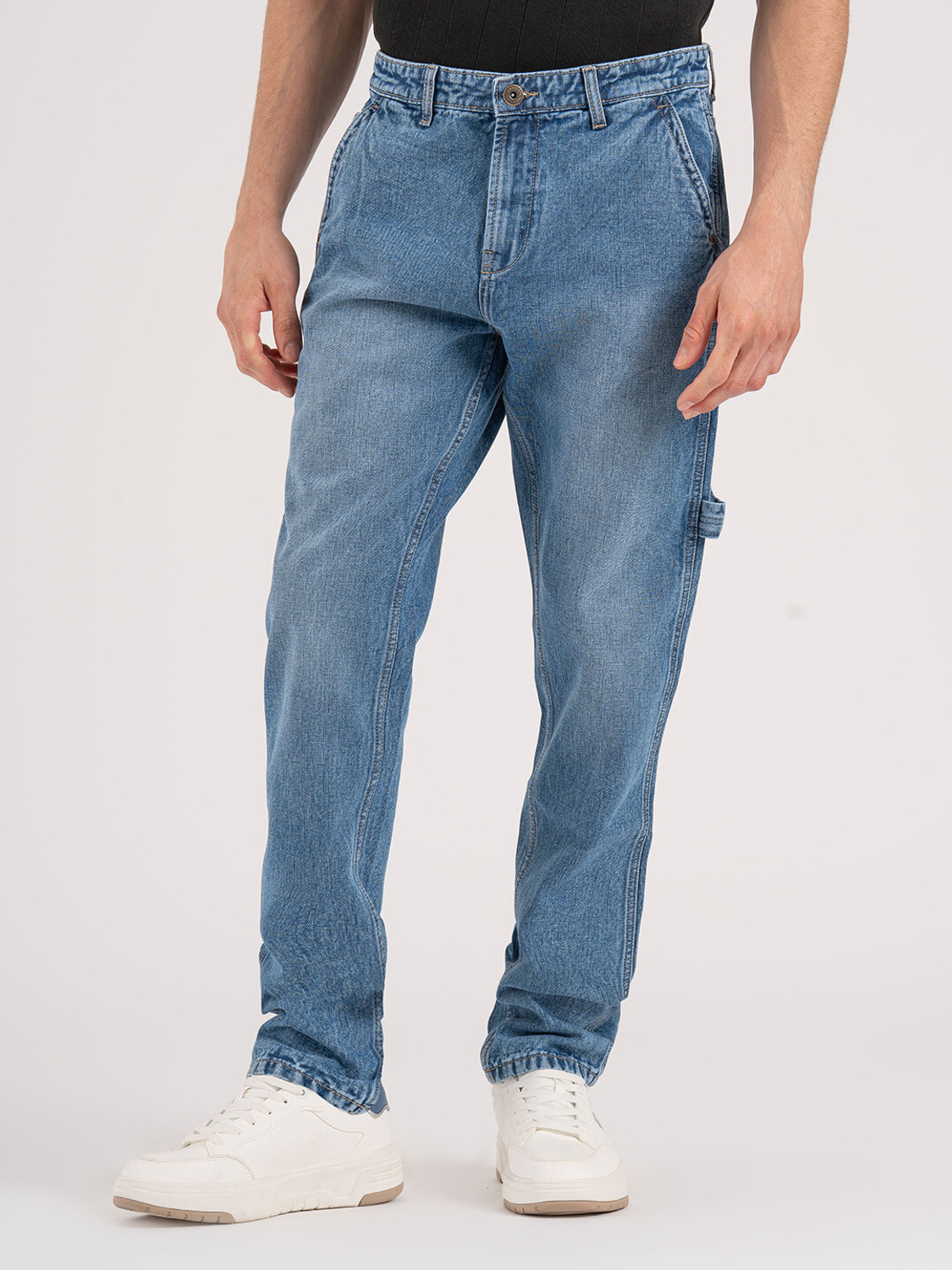 Image of RED TAPE Straight Fit Men Blue Jeans