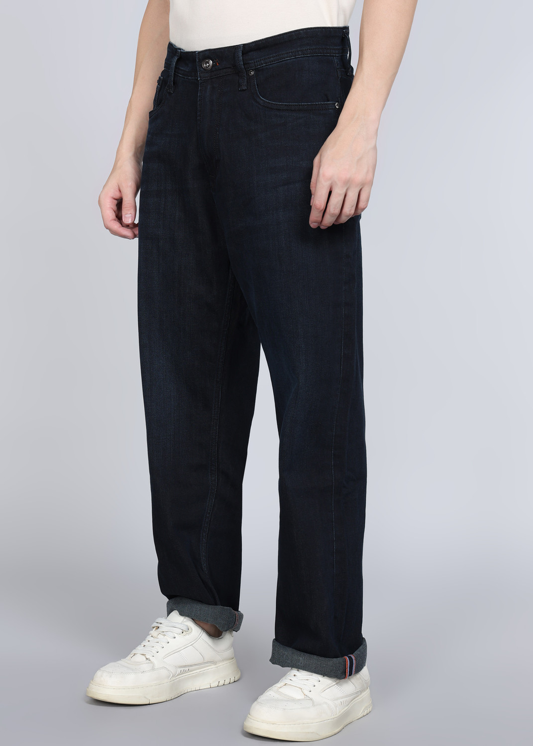 Image of KILLER Loose Fit Men Dark Blue Jeans