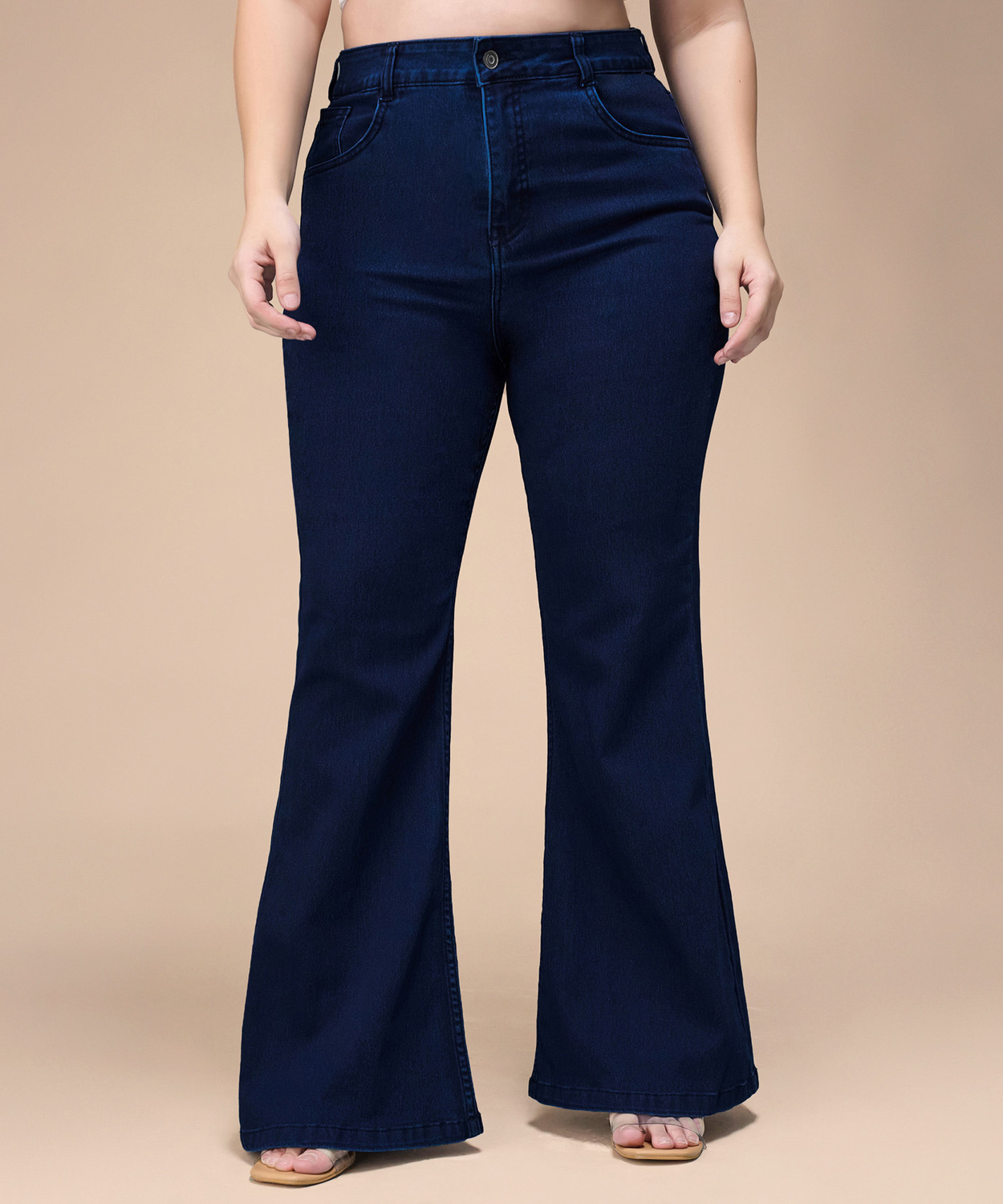 Image of Miss Chase Boot-Leg Women Dark Blue Jeans