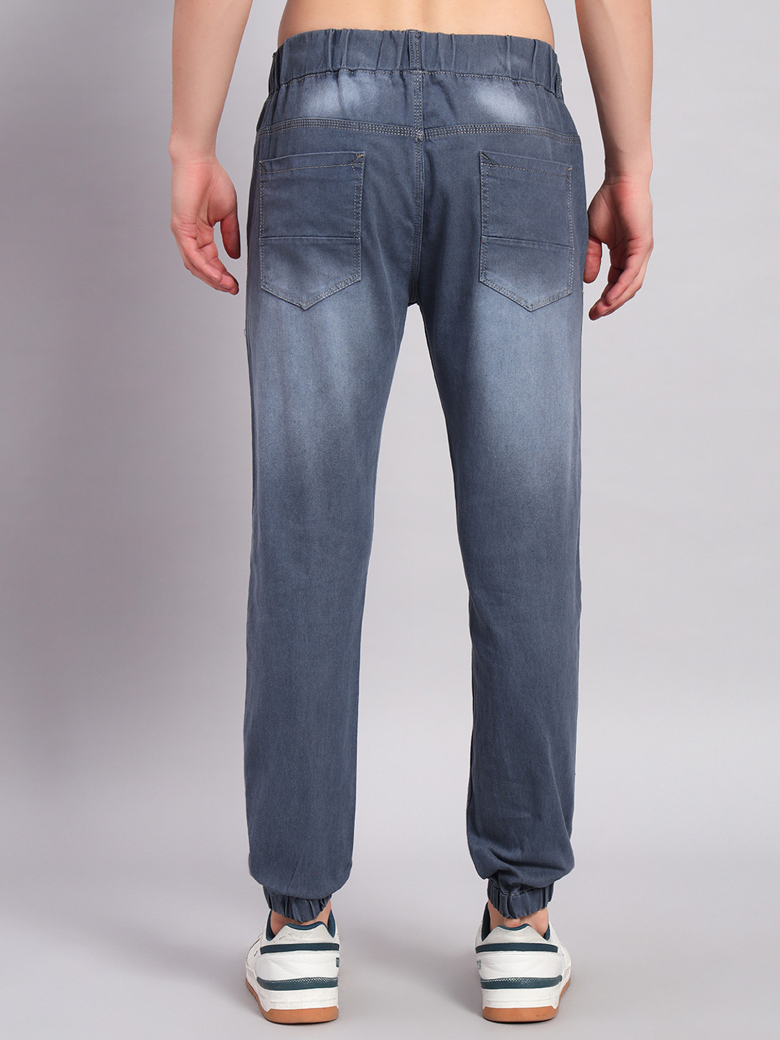 Image of Creatyywitty Jogger Fit Men Grey Jeans