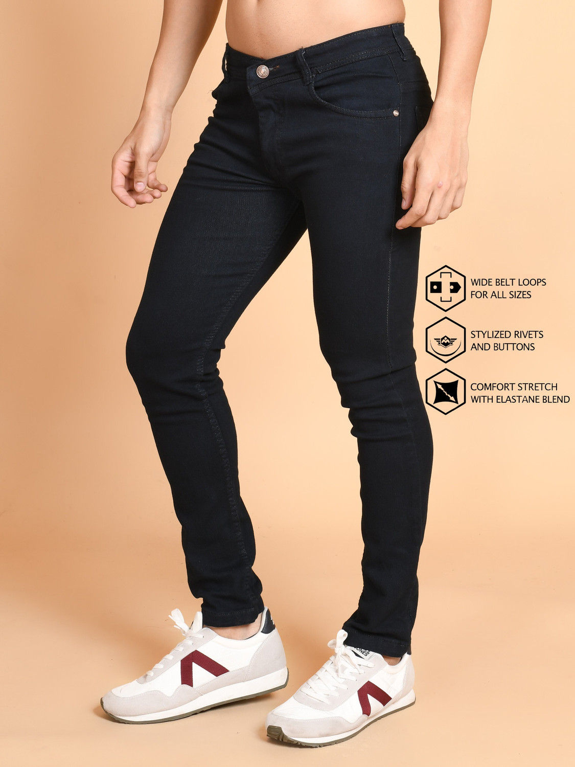 Image of Lzard Regular Men Multicolor Jeans