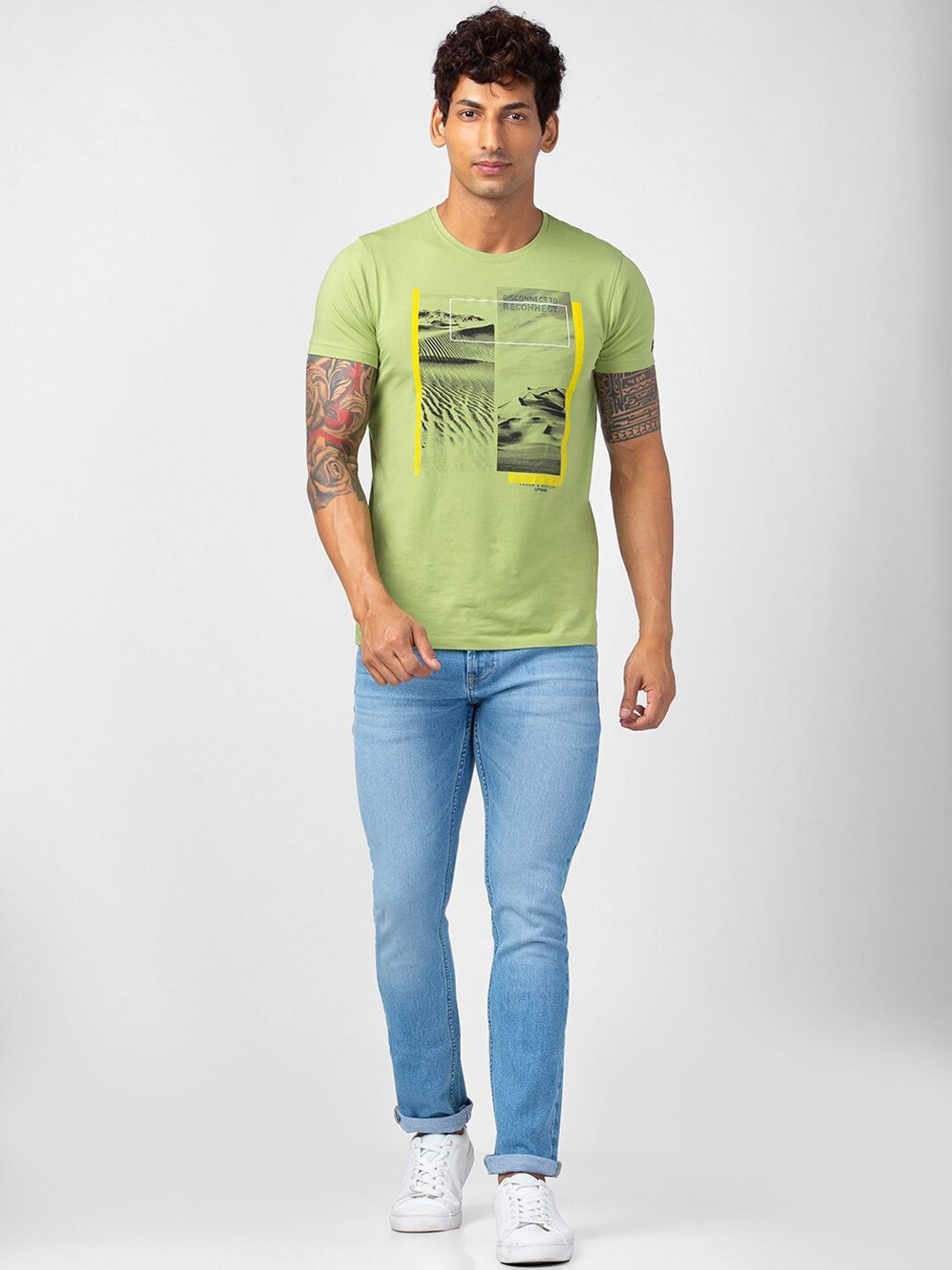 Image of Spykar Regular Men Blue Jeans