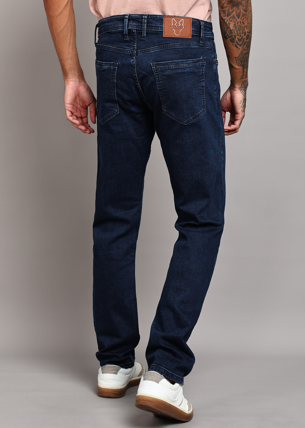Image of INTEGRITI Straight Fit Men Dark Blue Jeans