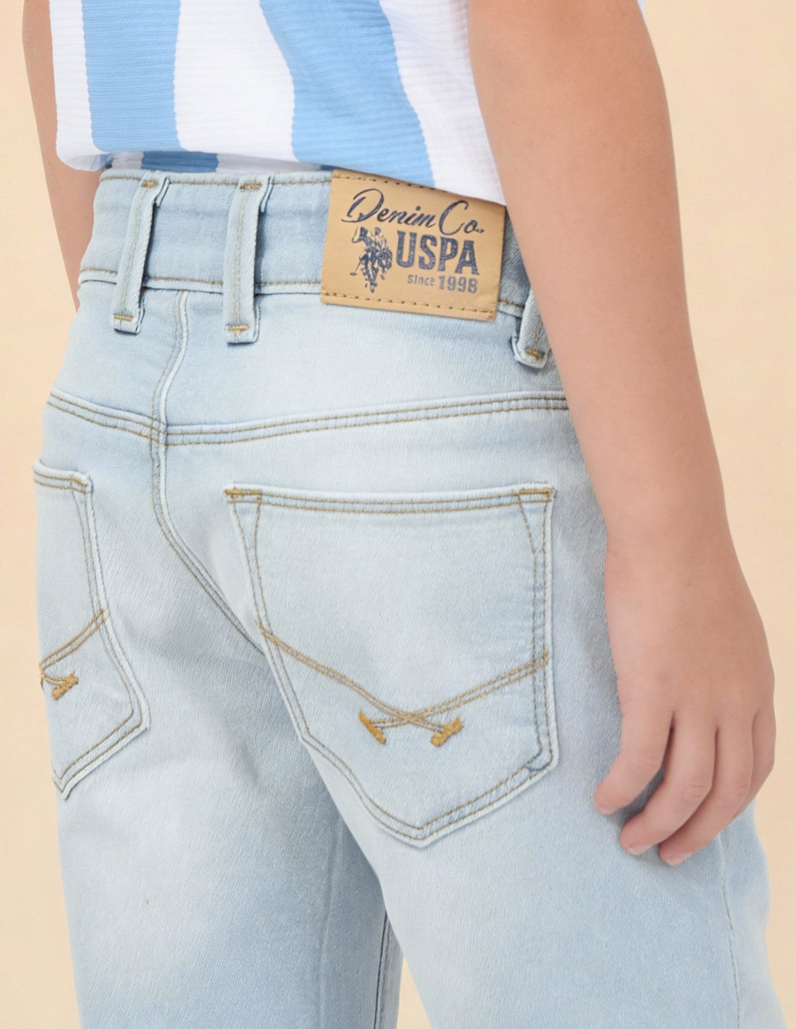 Image of U.S. POLO ASSN. Slim Boys Blue Jeans