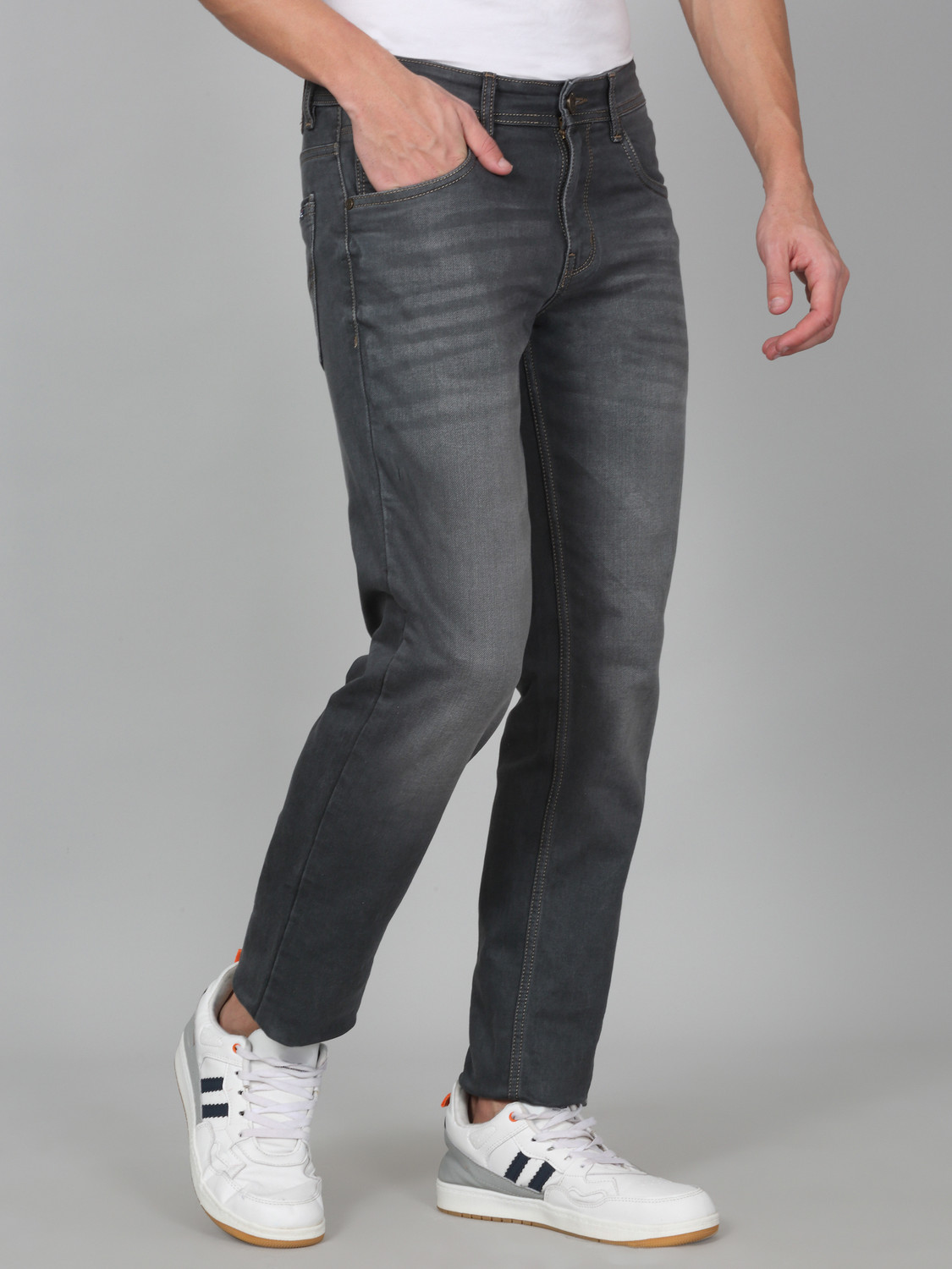 Image of CANTABIL Slim Men Grey Jeans