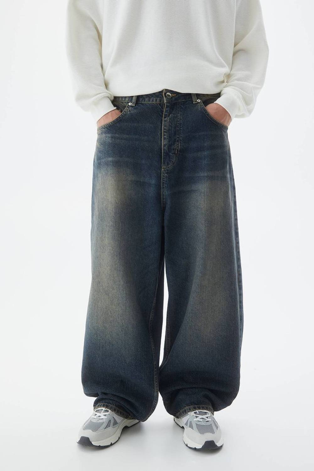 Shiv Laheri Baggy Fit Women Blue Jeans - Image 3