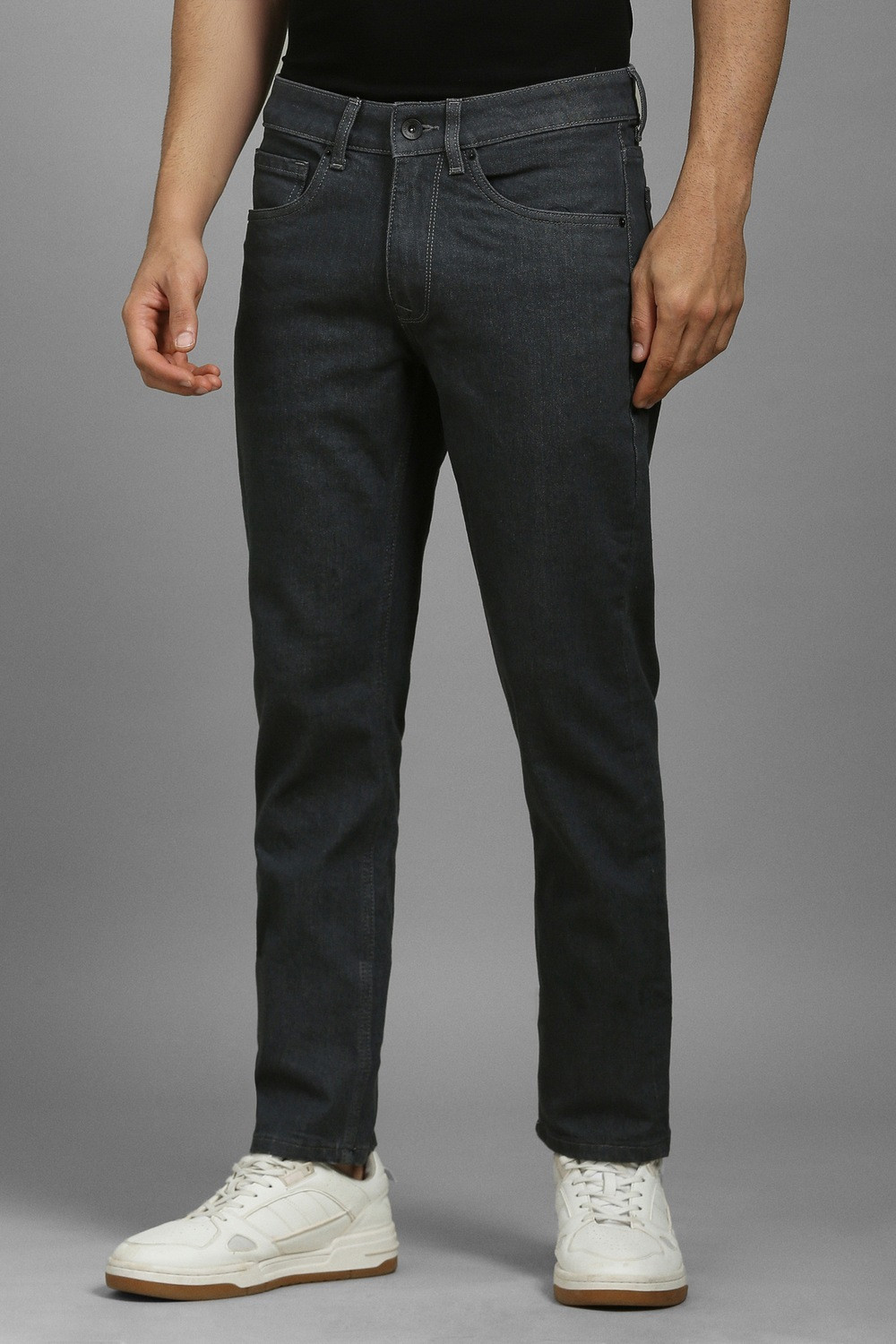 Image of LOUIS PHILIPPE Slim Men Grey Jeans