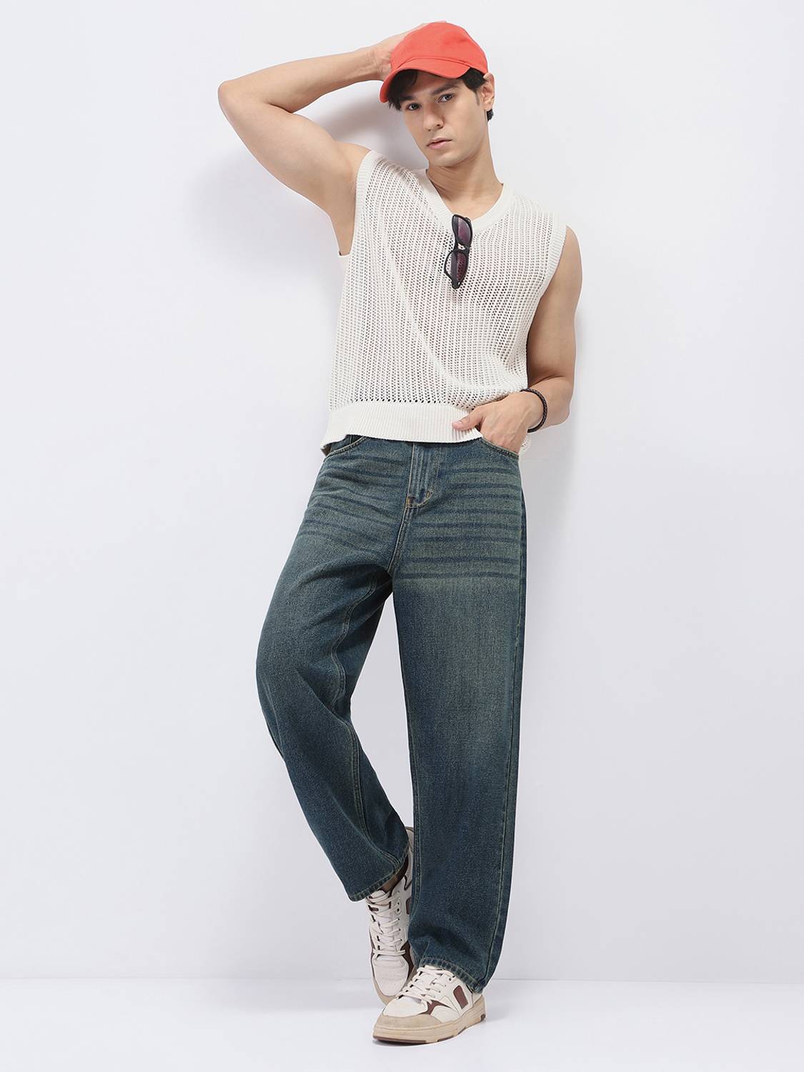 Urbano Fashion Loose Fit Men Blue Jeans - Image 4
