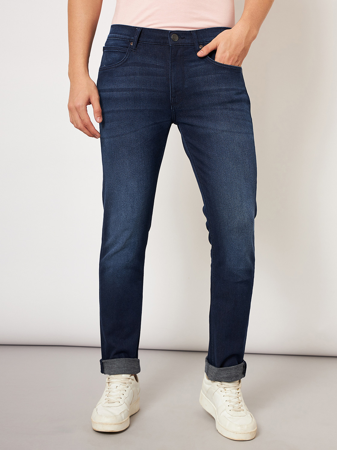 Image of LEE Slim Men Dark Blue Jeans