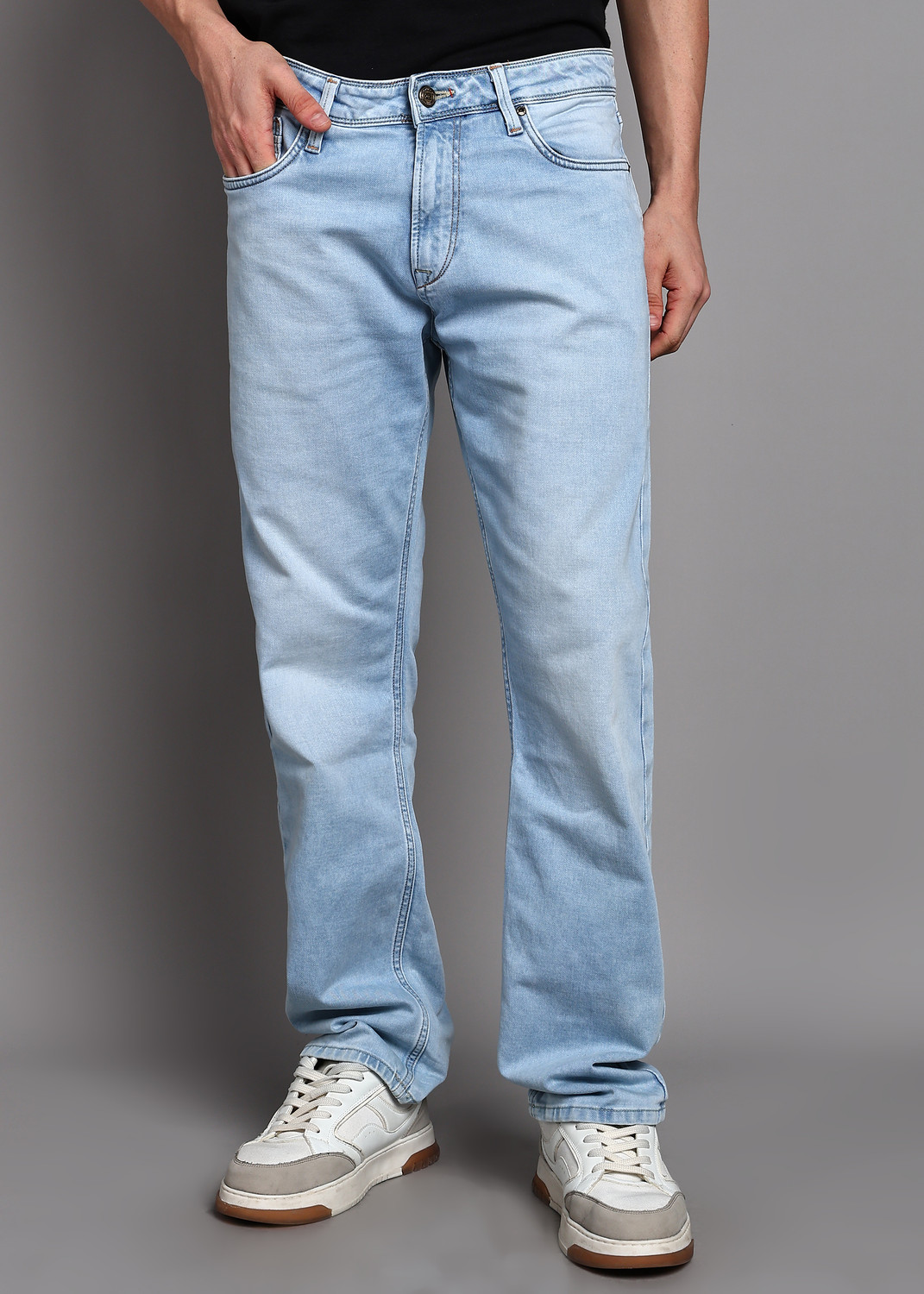 Image of KILLER Straight Fit Men Blue Jeans