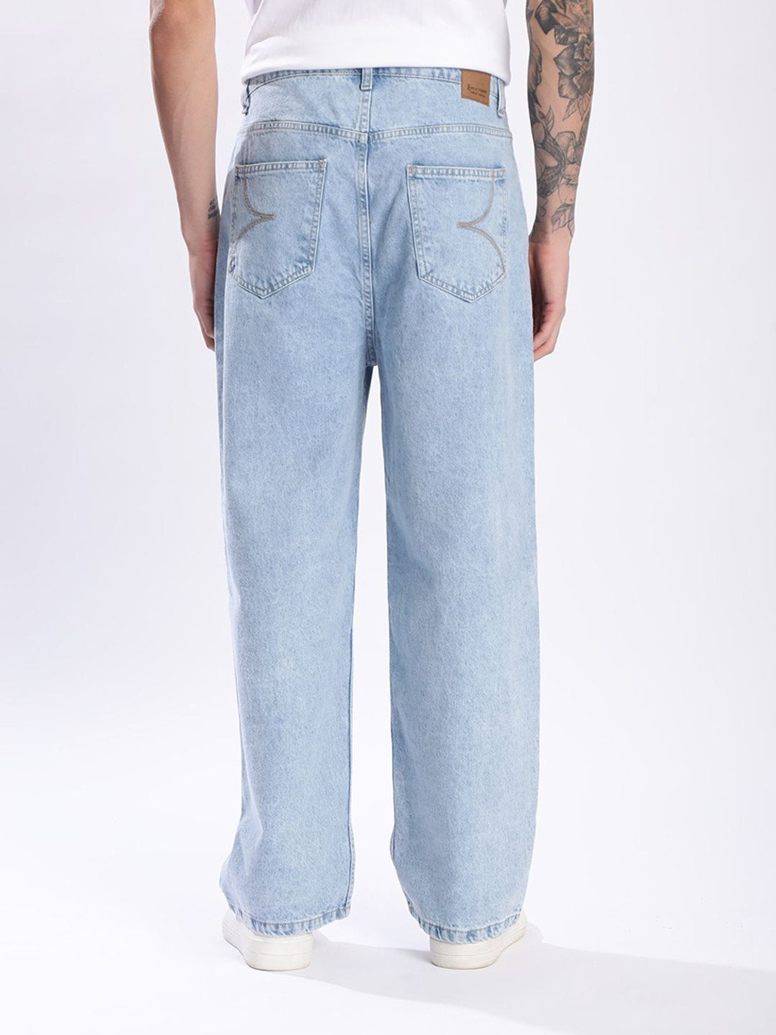 Image of Bene Kleed Loose Fit Men Blue Jeans