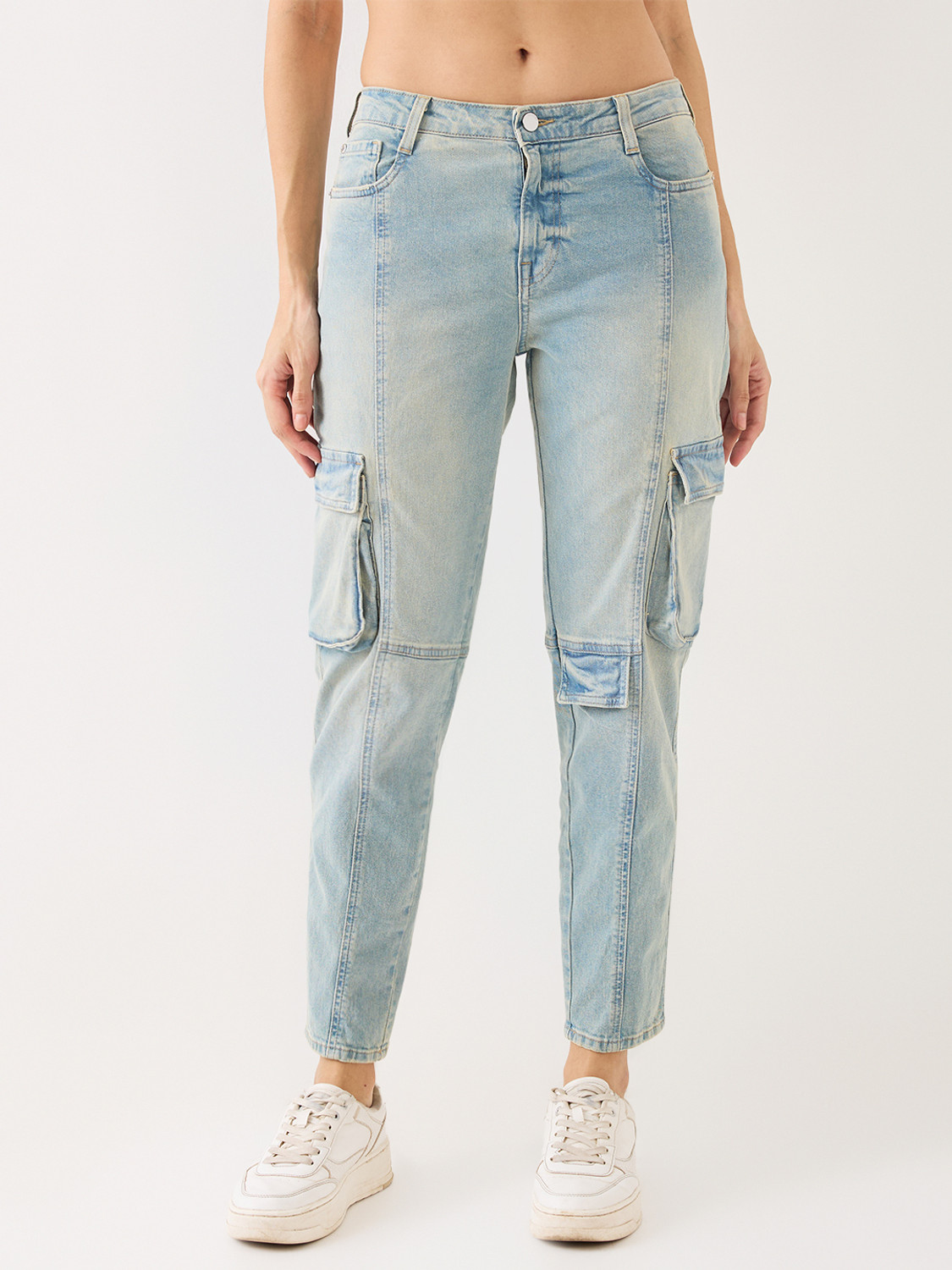 Image of Spykar Relaxed Fit Women Blue Jeans