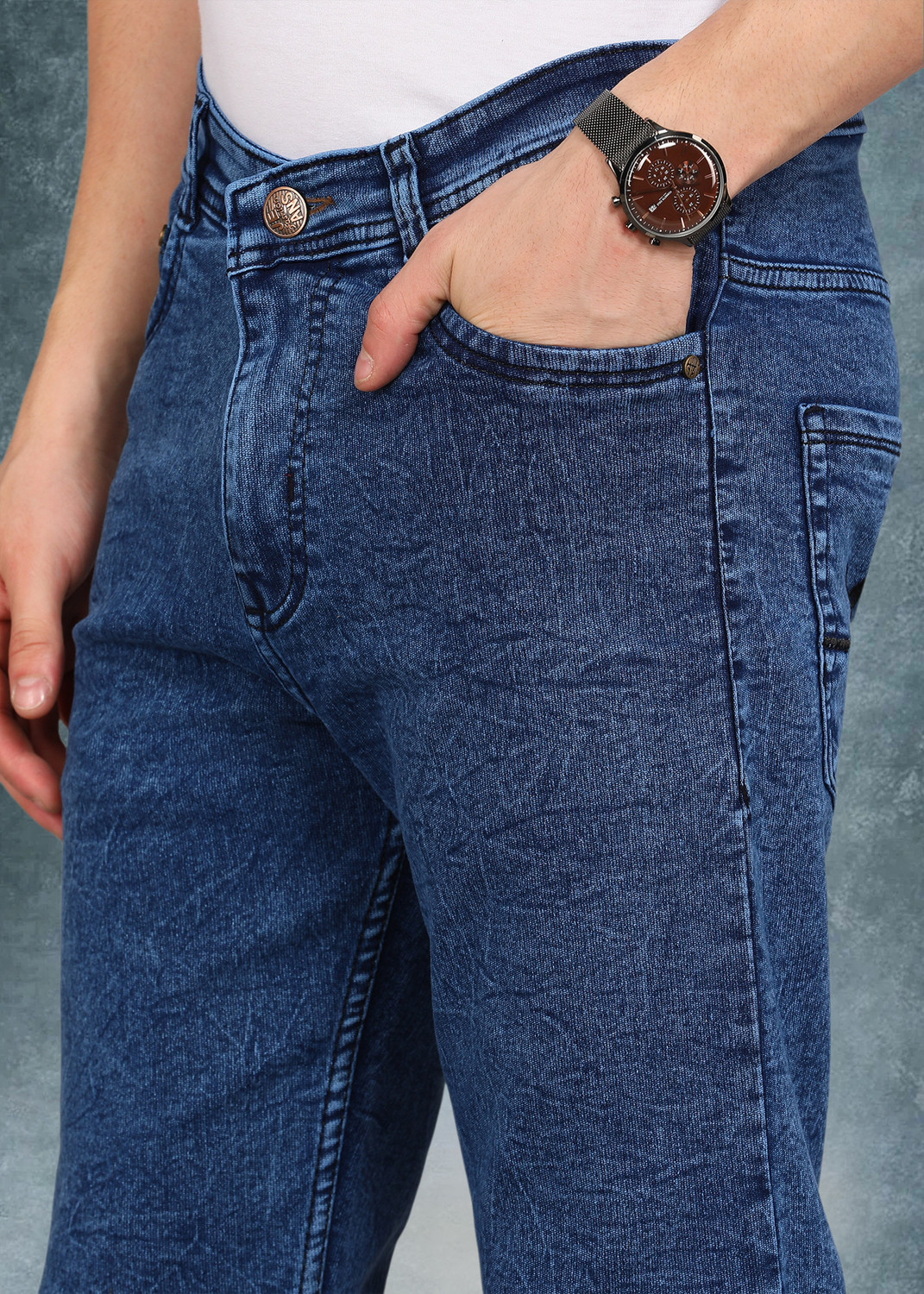 Image of METRONAUT Slim Men Multicolor Jeans