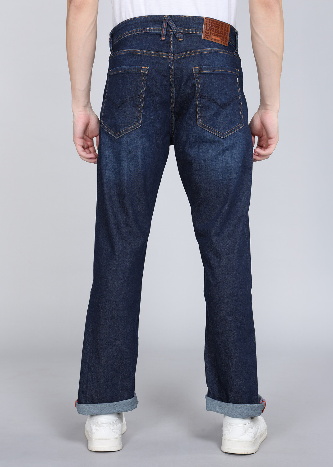 Image of KILLER Straight Fit Men Dark Blue Jeans