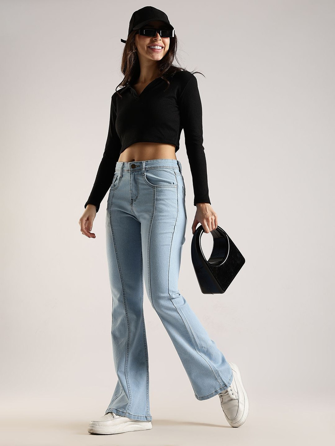 Image of zayla Boot-Leg Women Light Blue Jeans