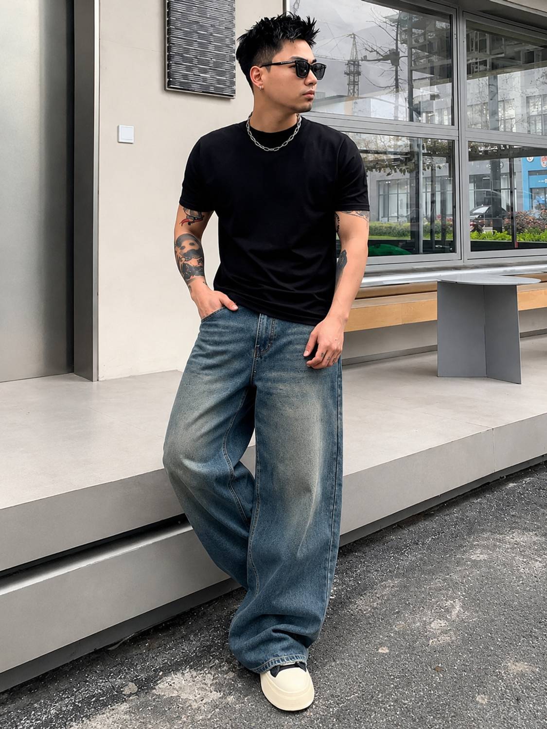 YAMEET Straight Fit Men Blue Jeans - Image 5