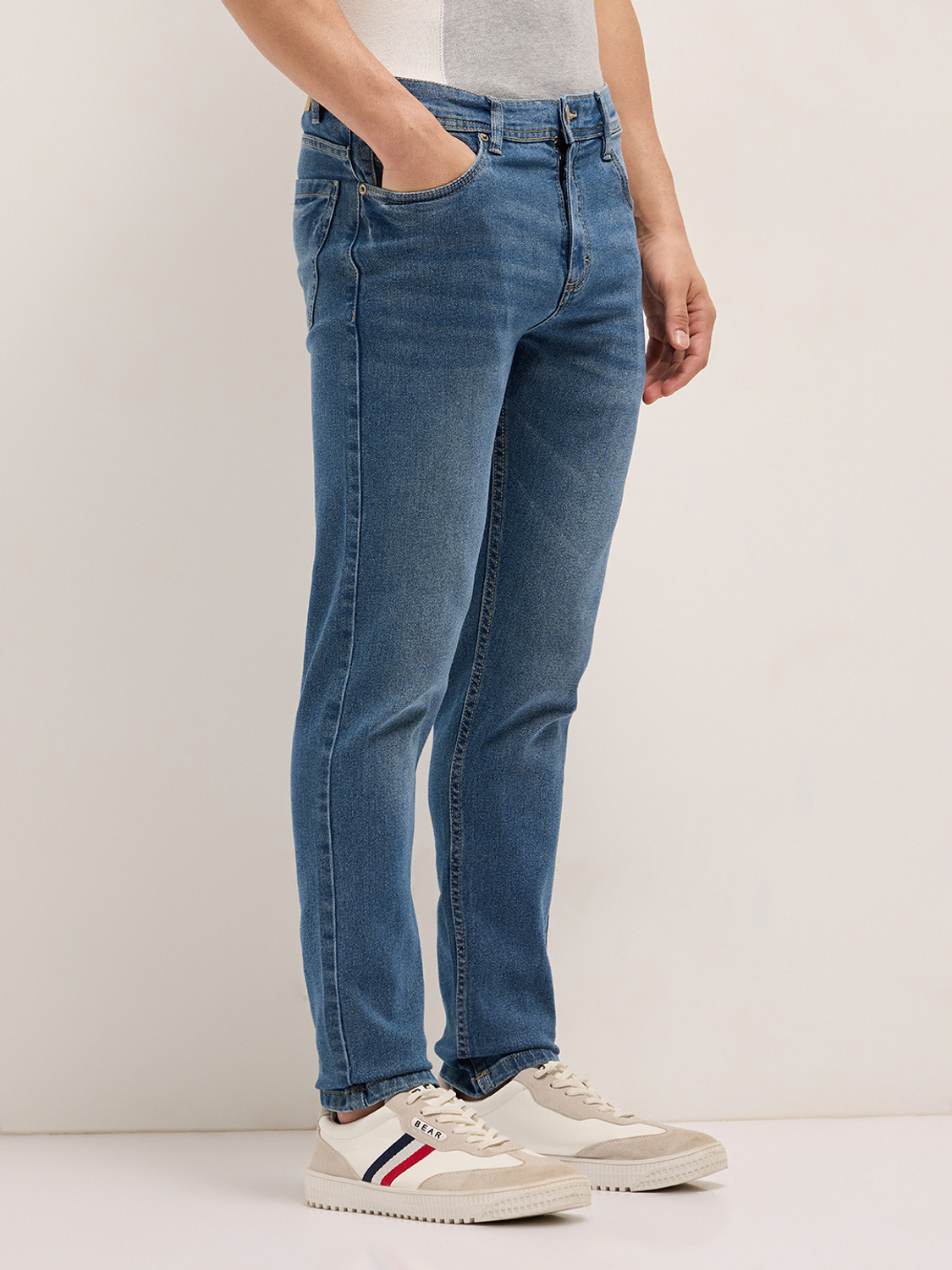 Image of THE BEAR HOUSE Slim Men Blue Jeans