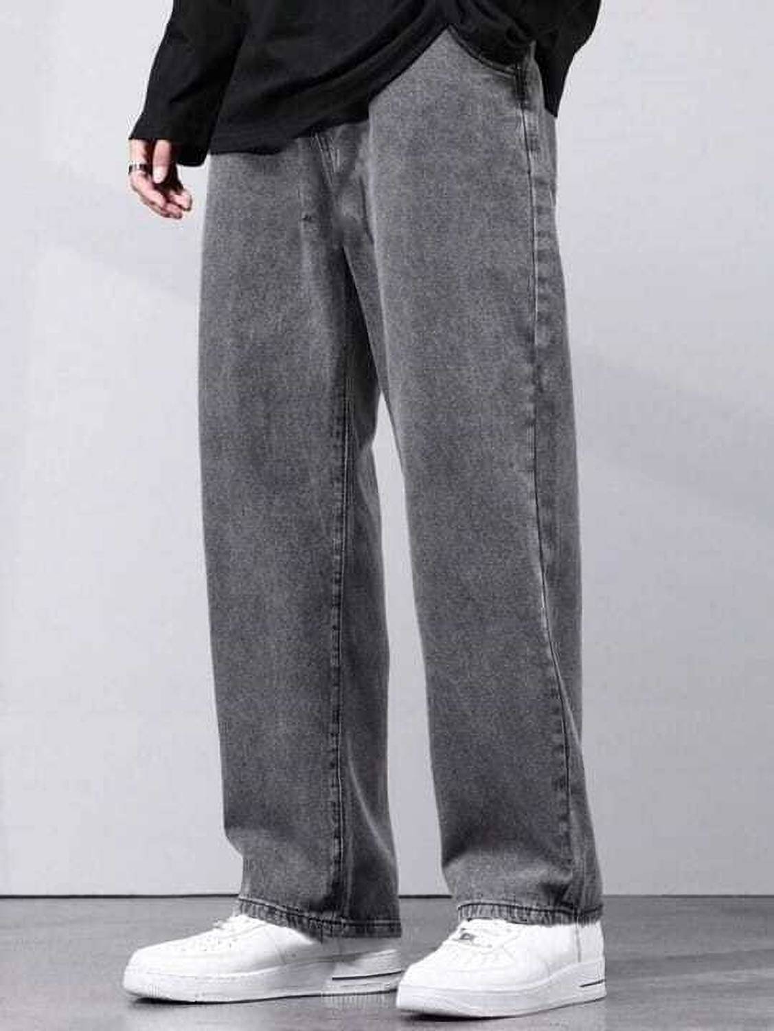 HOC Straight Fit Grey Jeans - Image 4