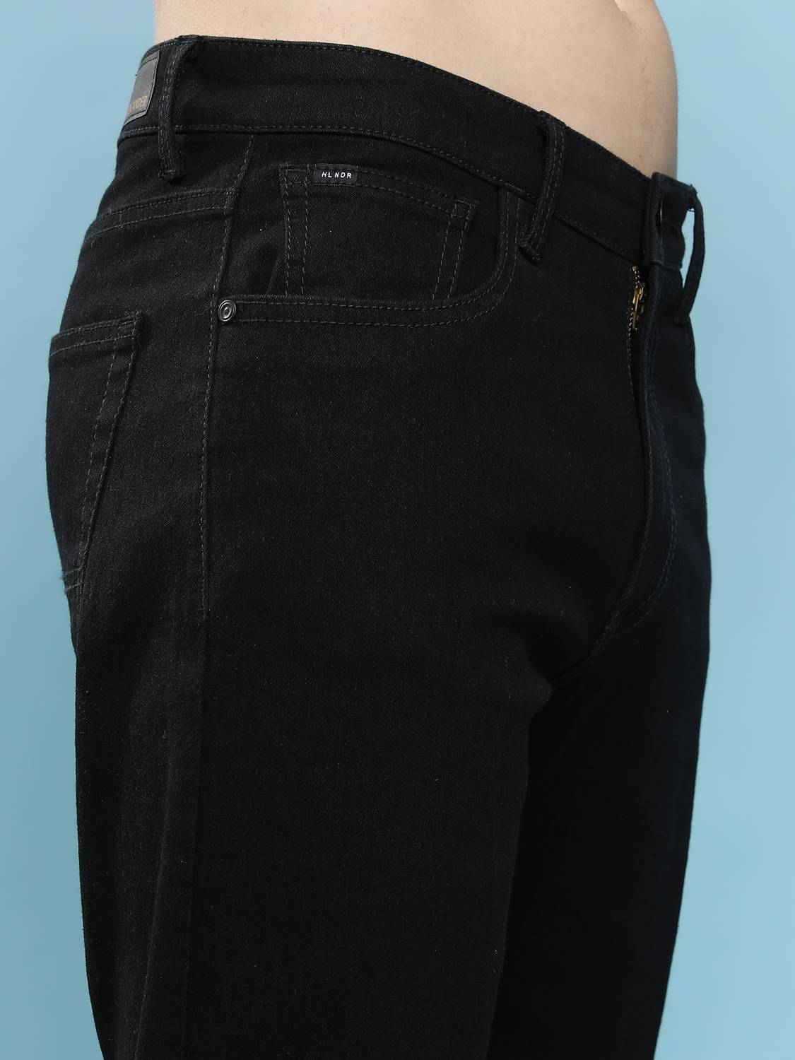 HIGHLANDER Straight Fit Black Jeans - Image 4