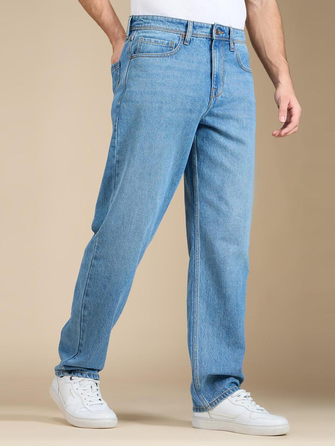 Image of Pepe Jeans Relaxed Fit Men Blue Jeans