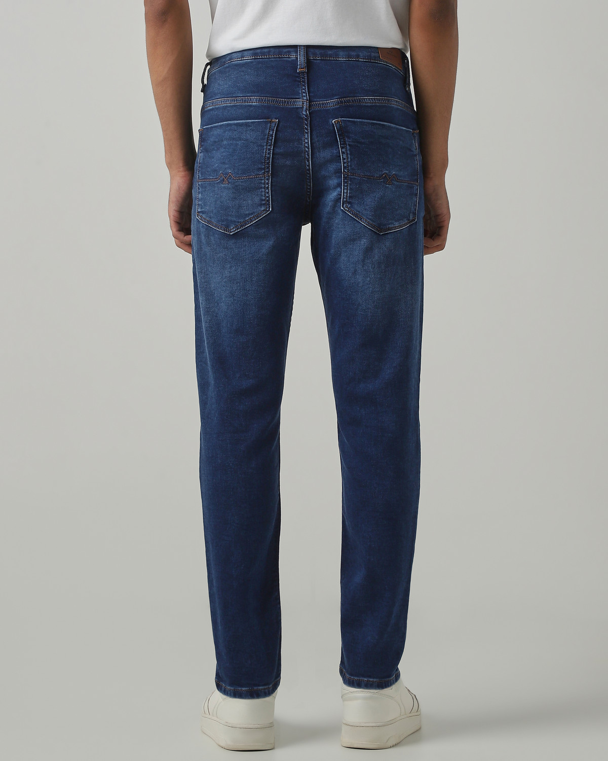 Image of MUFTI Slim Men Dark Blue Jeans