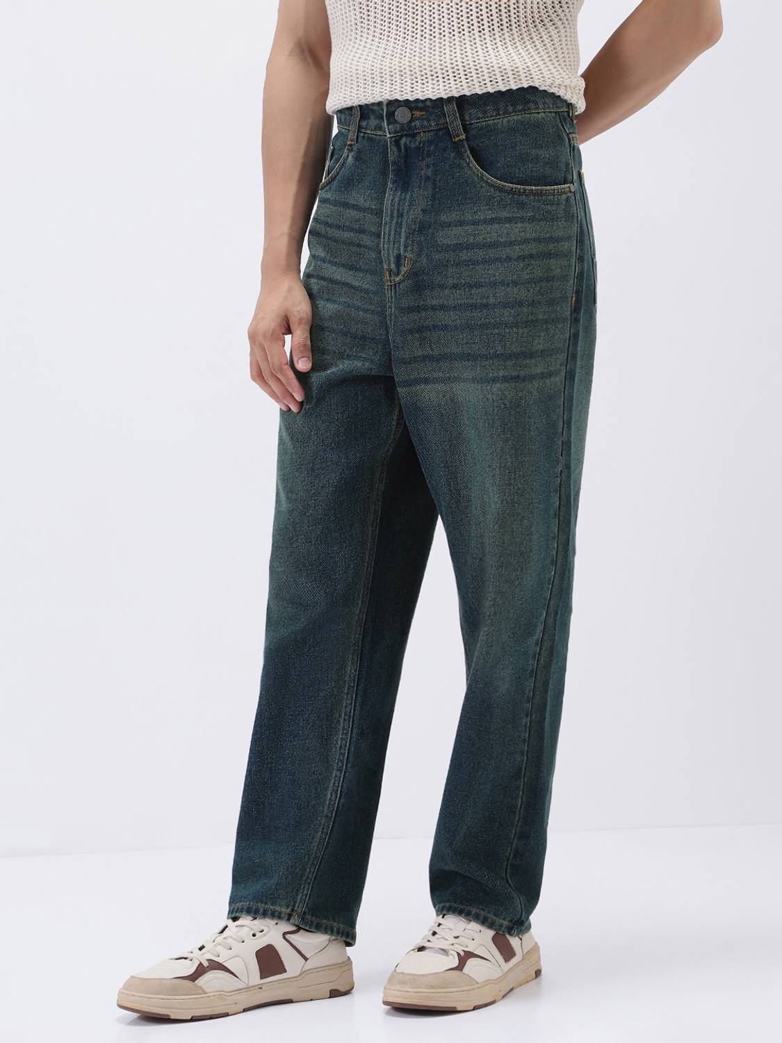 Urbano Fashion Loose Fit Men Blue Jeans - Image 2