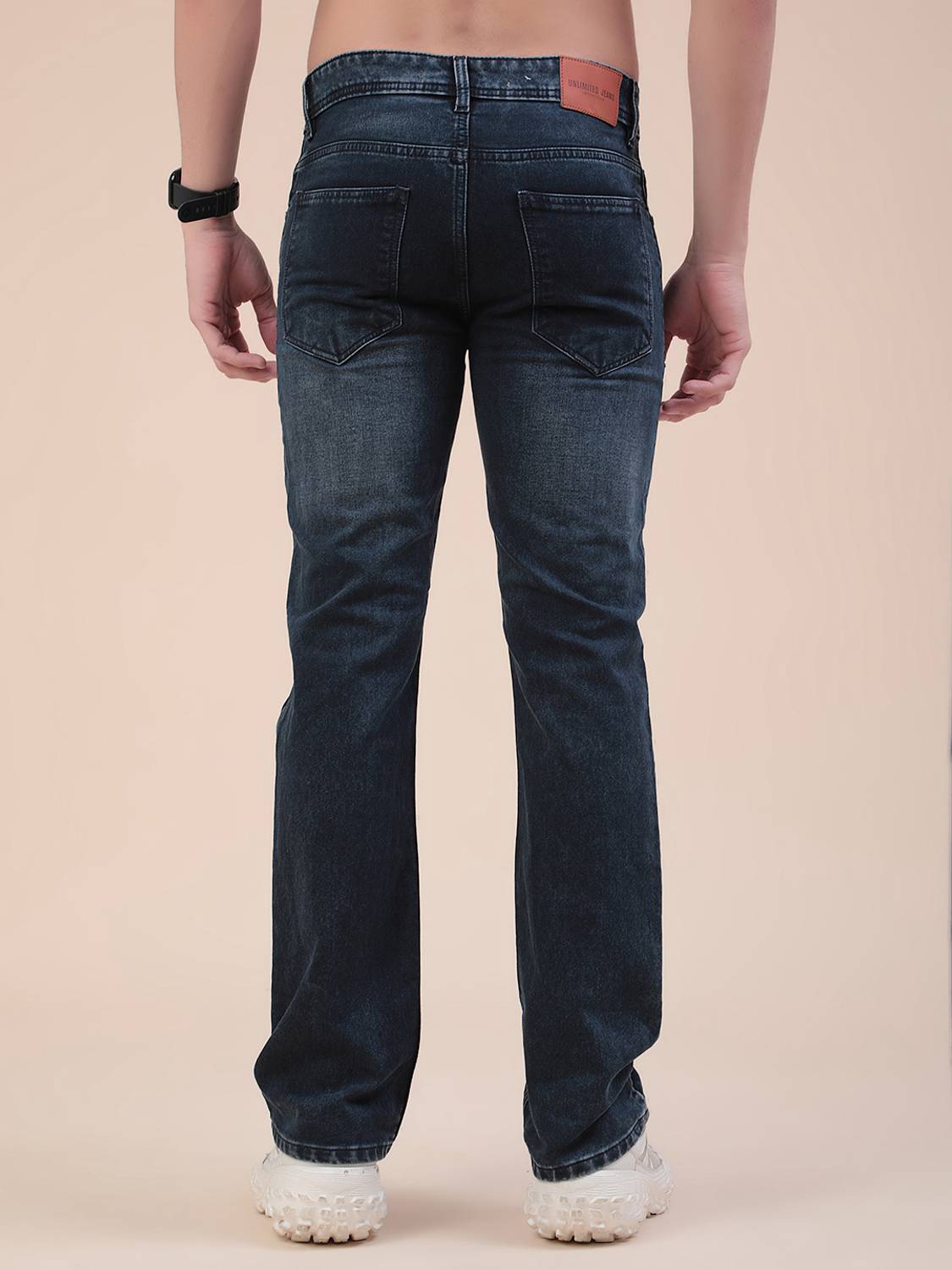 V-MART Boot-Leg Men Dark Blue Jeans - Image 2