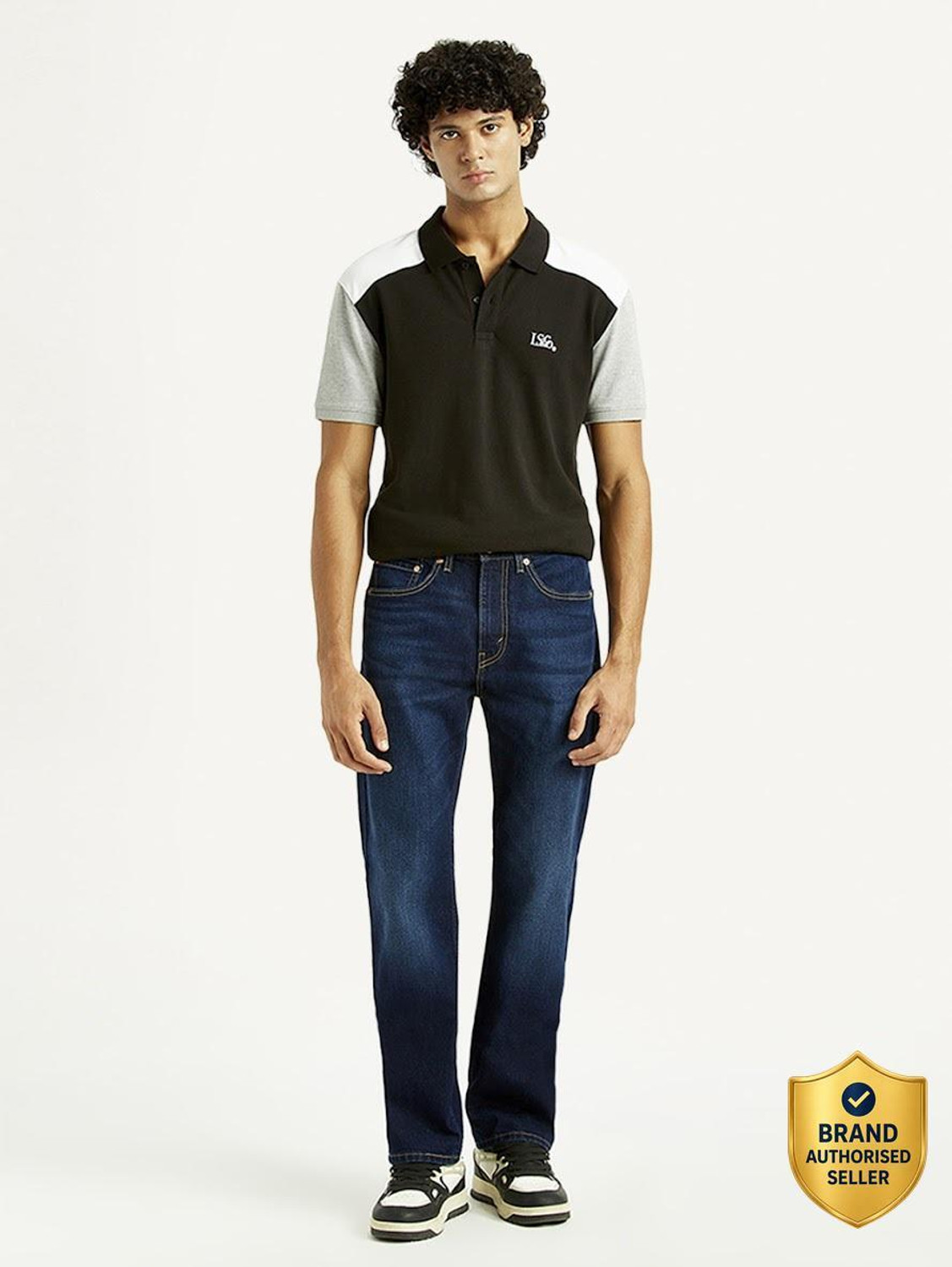Image of LEVI'S 505 Straight Fit Men Blue Jeans