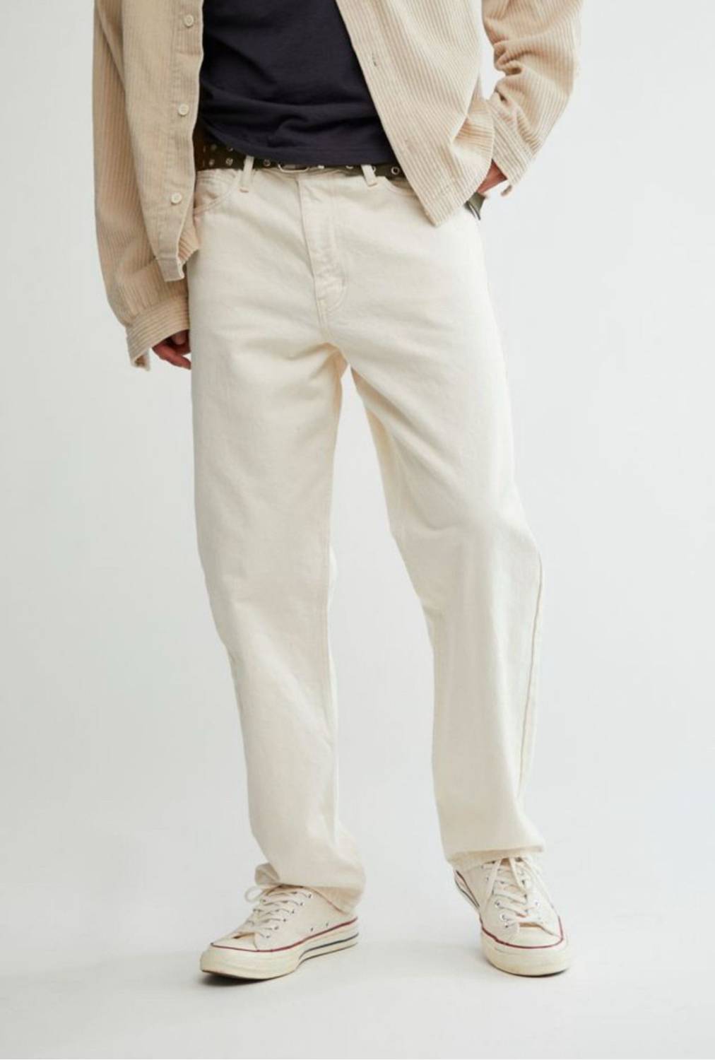 wearworld Loose Fit Men Beige Jeans - Image 3