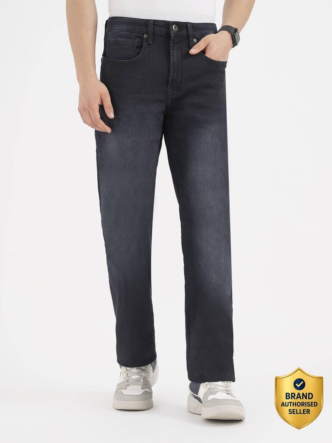 RED TAPE Straight Fit Men Black Jeans