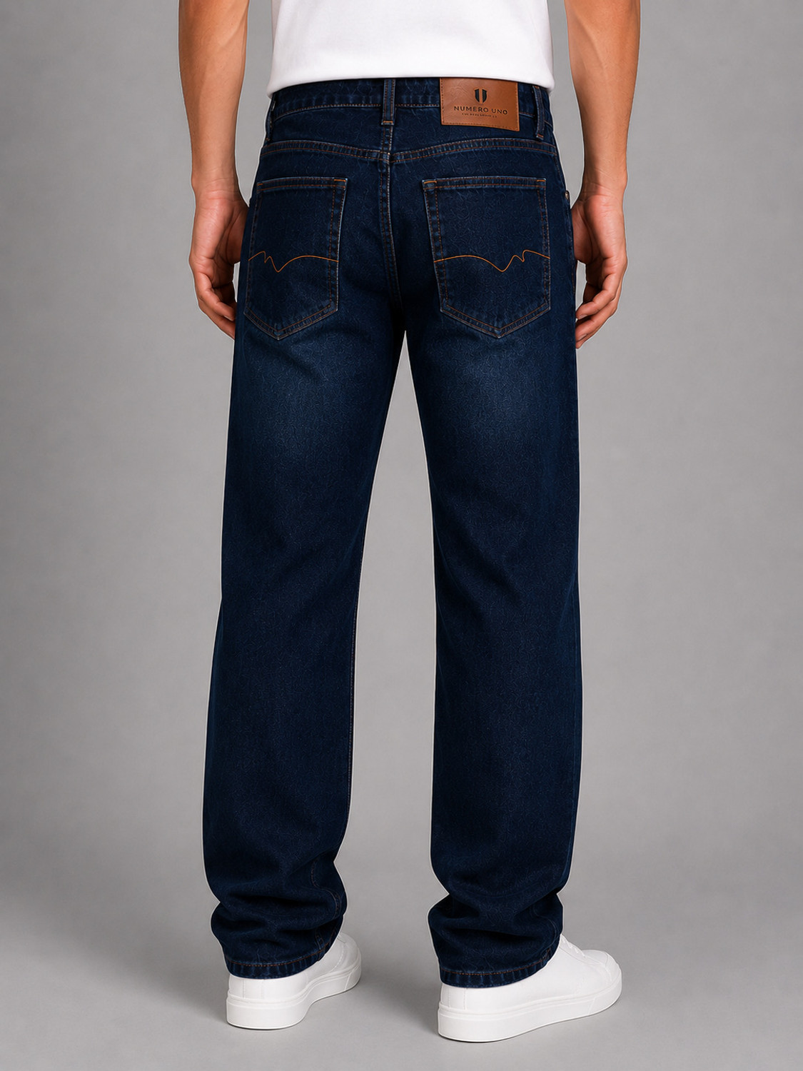 Image of NUMERO UNO Loose Fit Men Blue Jeans