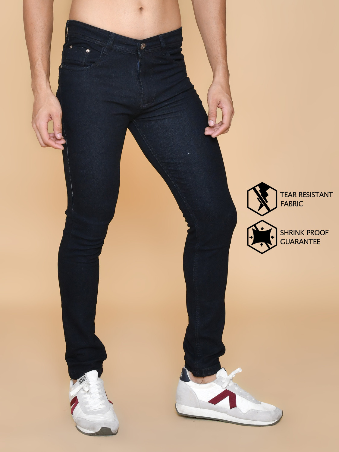 Image of RASSO Slim Men Black Jeans