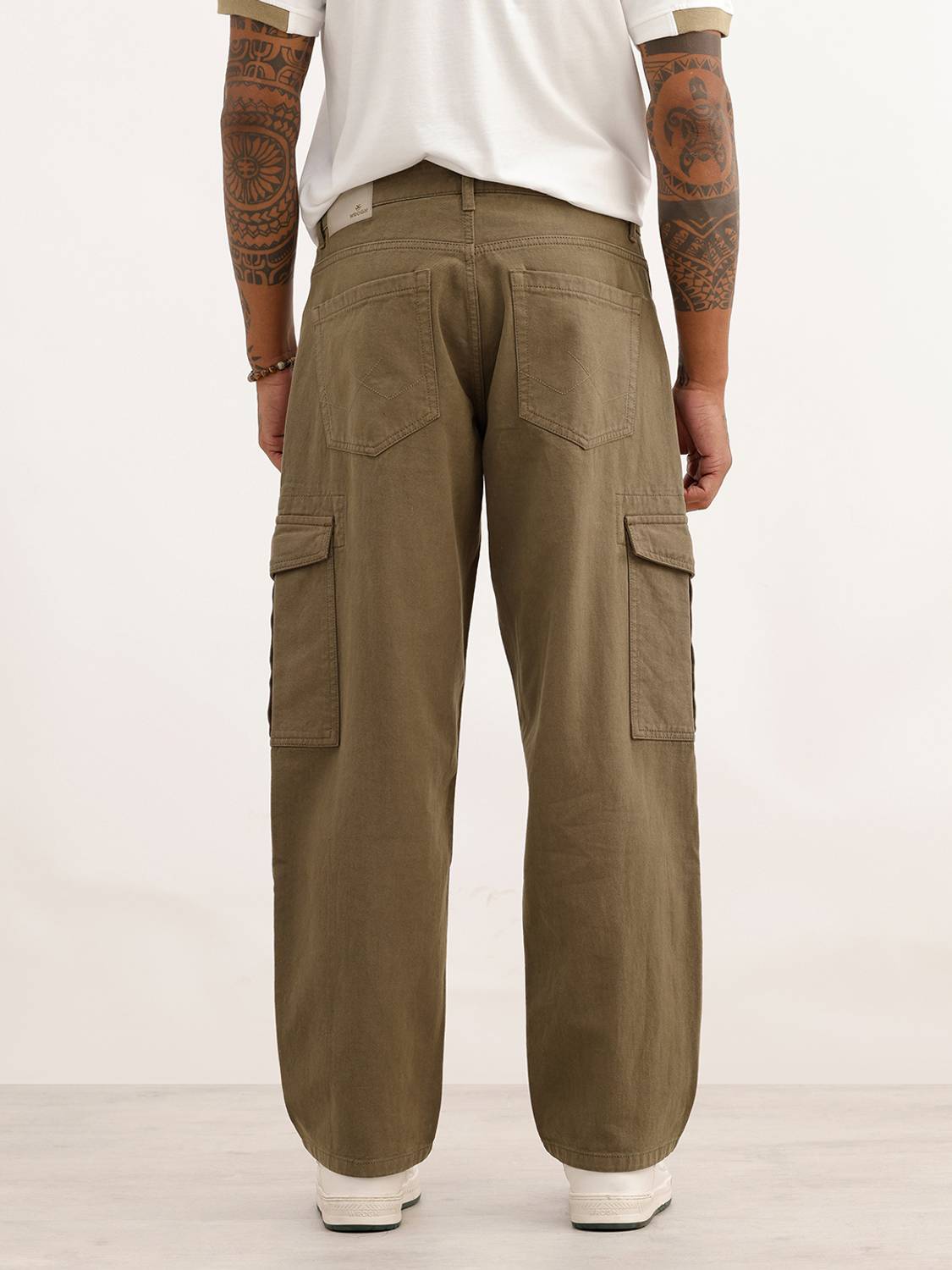 WROGN Loose Fit Men Green Jeans - Image 3