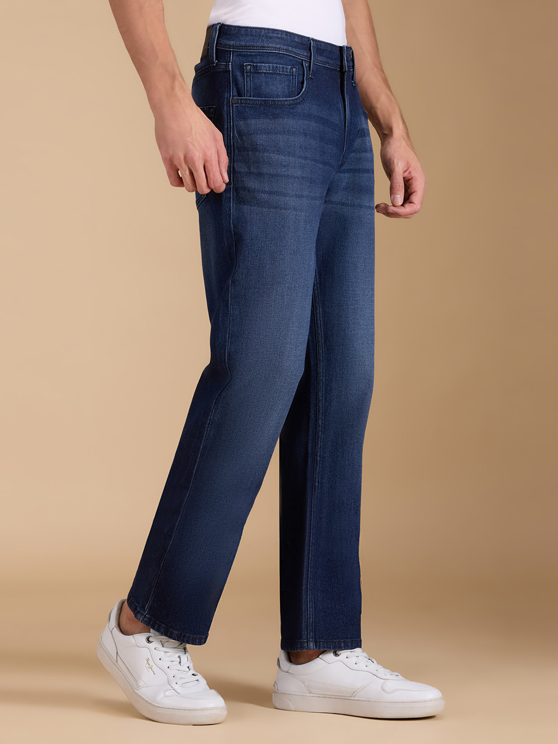 Image of Pepe Jeans Straight Fit Men Dark Blue Jeans
