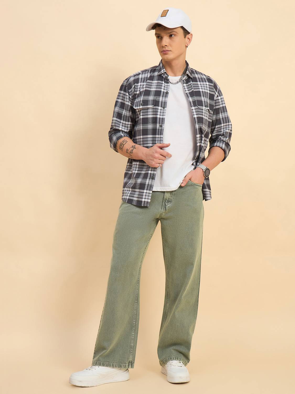 STUDIO NEXX Loose Fit Men Dark Blue Jeans - Image 4
