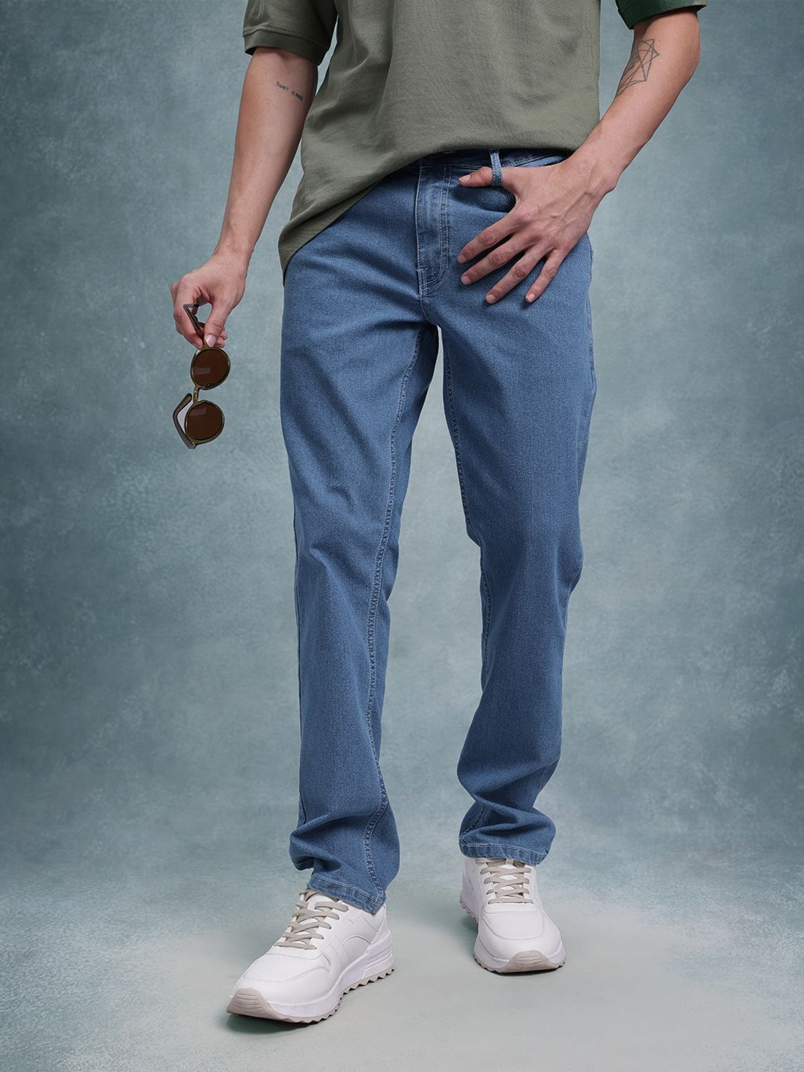 Image of Roadster Slim Men Blue Jeans