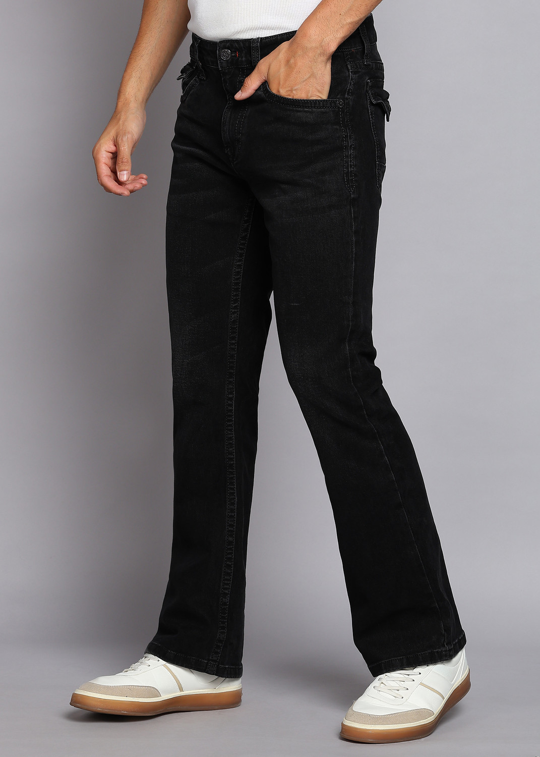Image of KILLER Flared Men Black Jeans
