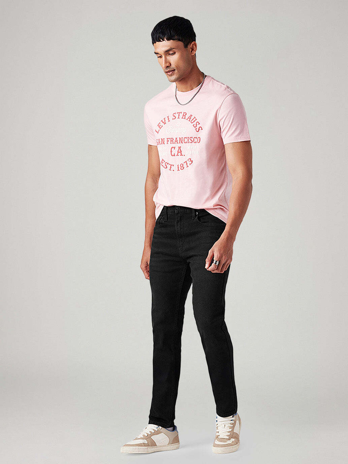 Image of LEVI'S Tapered Fit Men Black Jeans