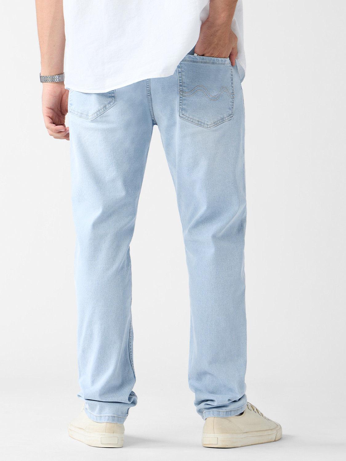 Image of The Souled Store Slim Men Blue Jeans