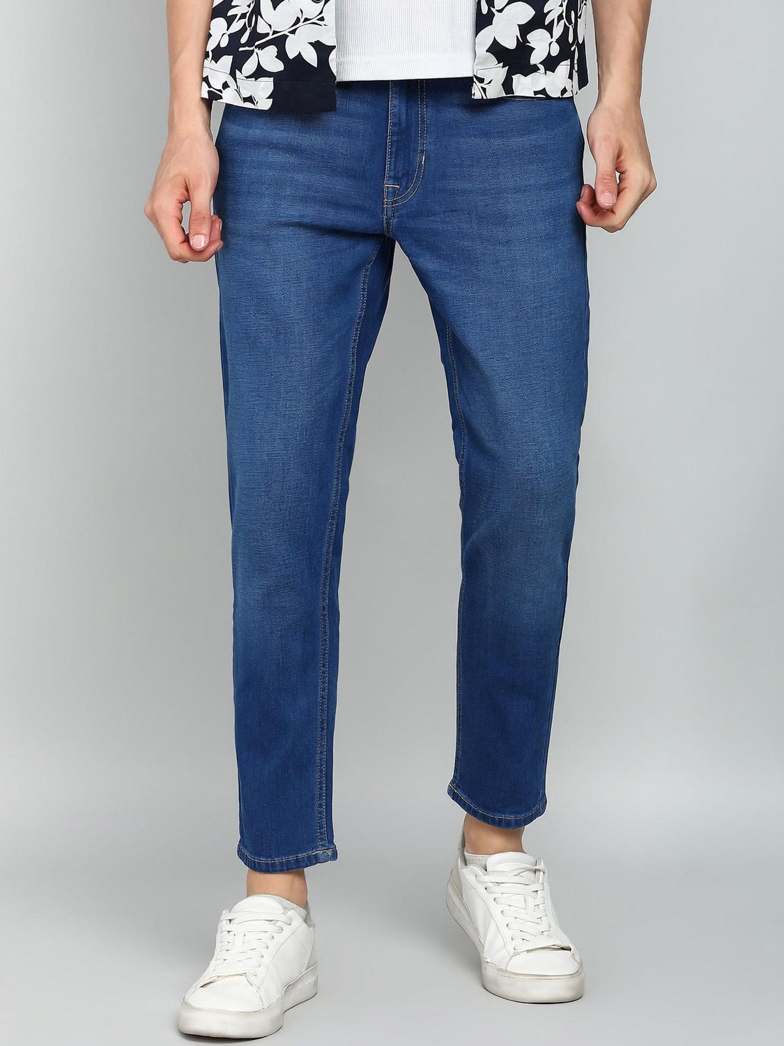 Image of FLYING MACHINE Slim Men Blue Jeans