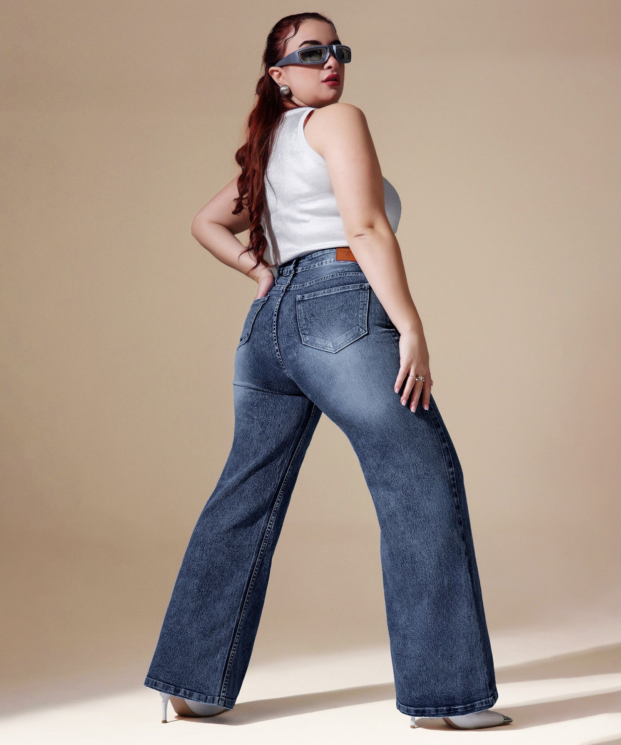 Image of Miss Chase Flared Women Blue Jeans