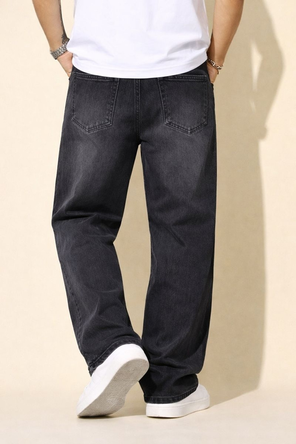 Image of GOOD4MEN Straight Fit Men Black Jeans