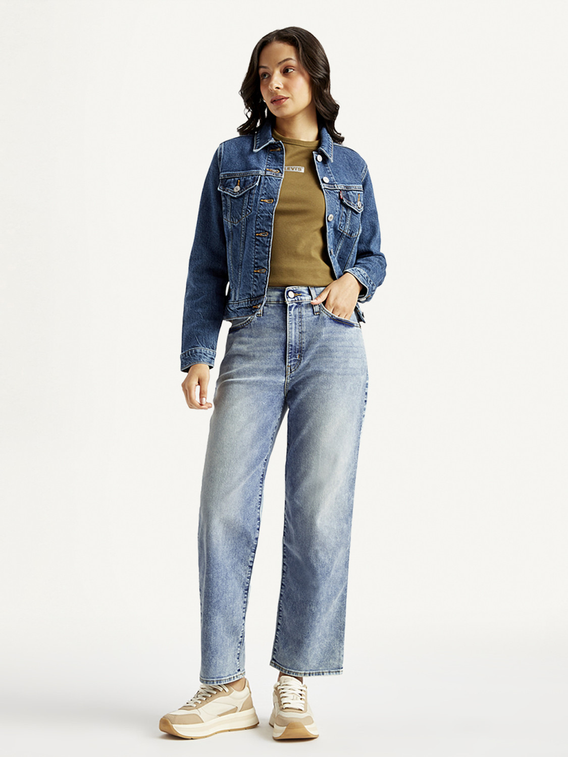 Image of LEVI'S Flared Women Blue Jeans