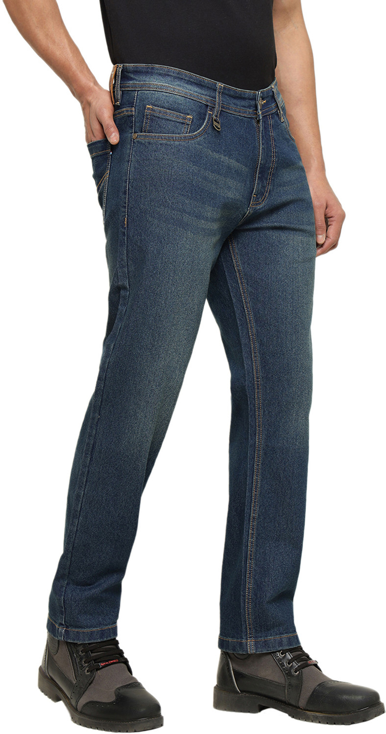 Image of RED CHIEF Regular Men Dark Blue Jeans